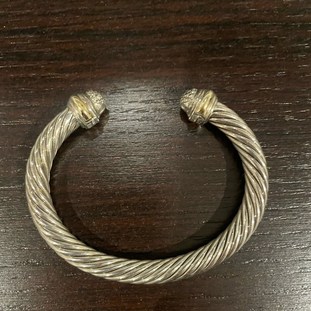 David Yurman, silver and gold bracelet